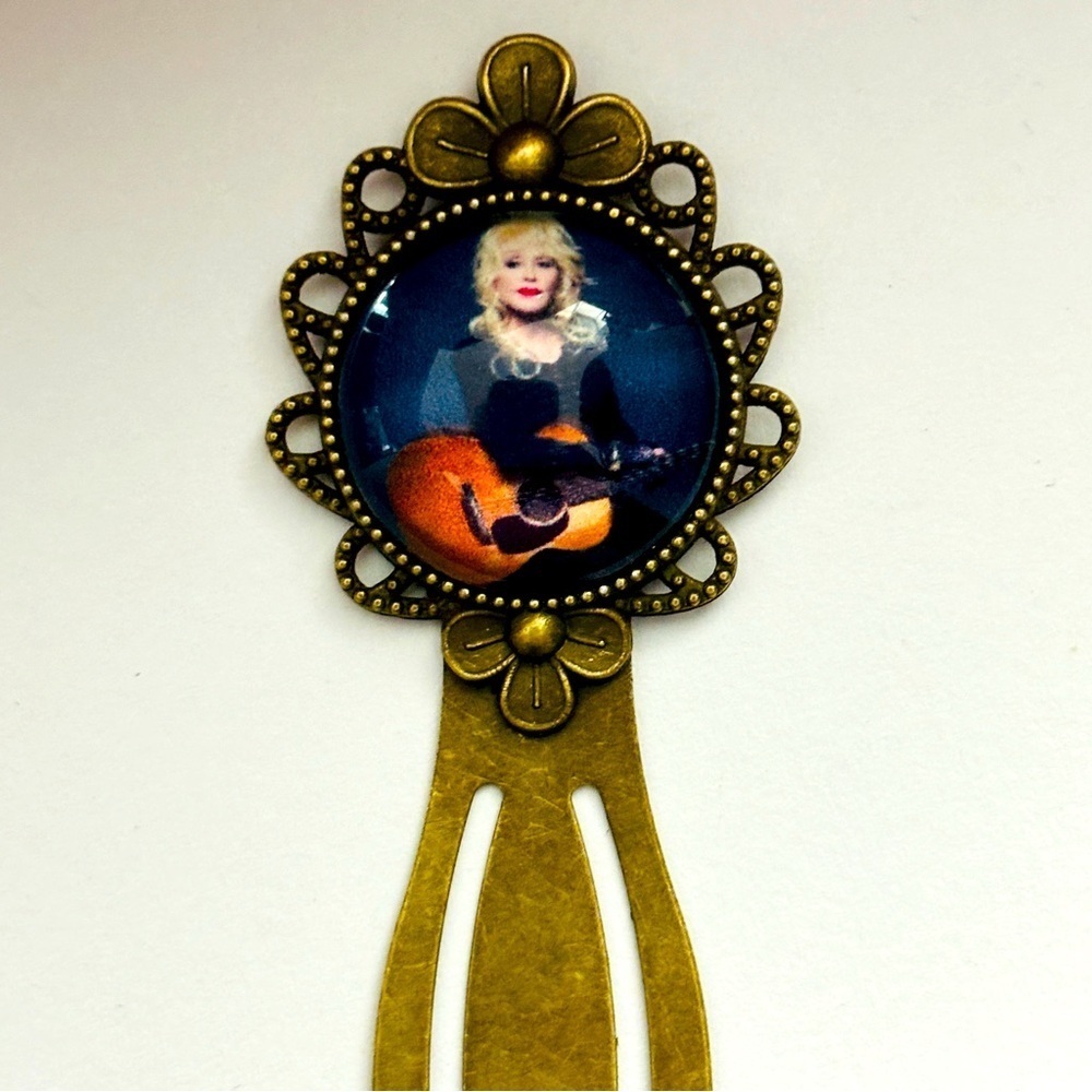 Dolly Parton Retro Style Metal Bookmark, Handmade, NWT